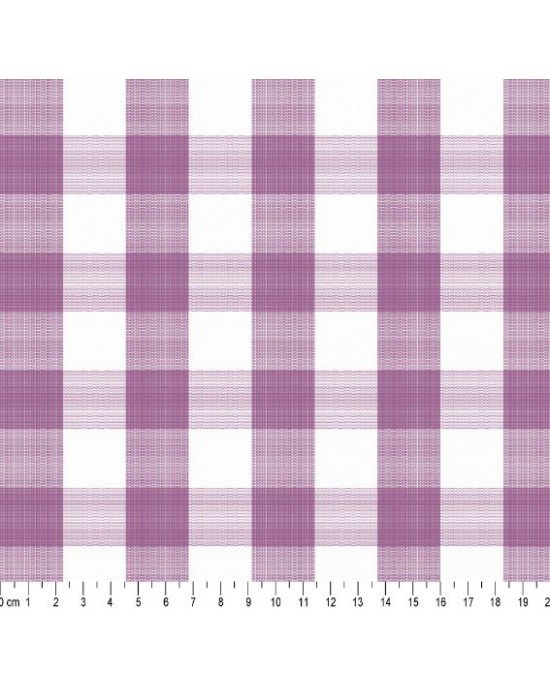 Tecido Fio Tinto Xadrez 30XM cor - 1135 (Roxo)
